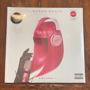 Nicki Minaj Pink Wig with Headphones